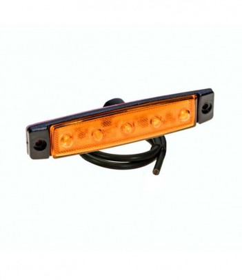 LUCE LATERALE 5 LED 12/24V BASE ADESIVA