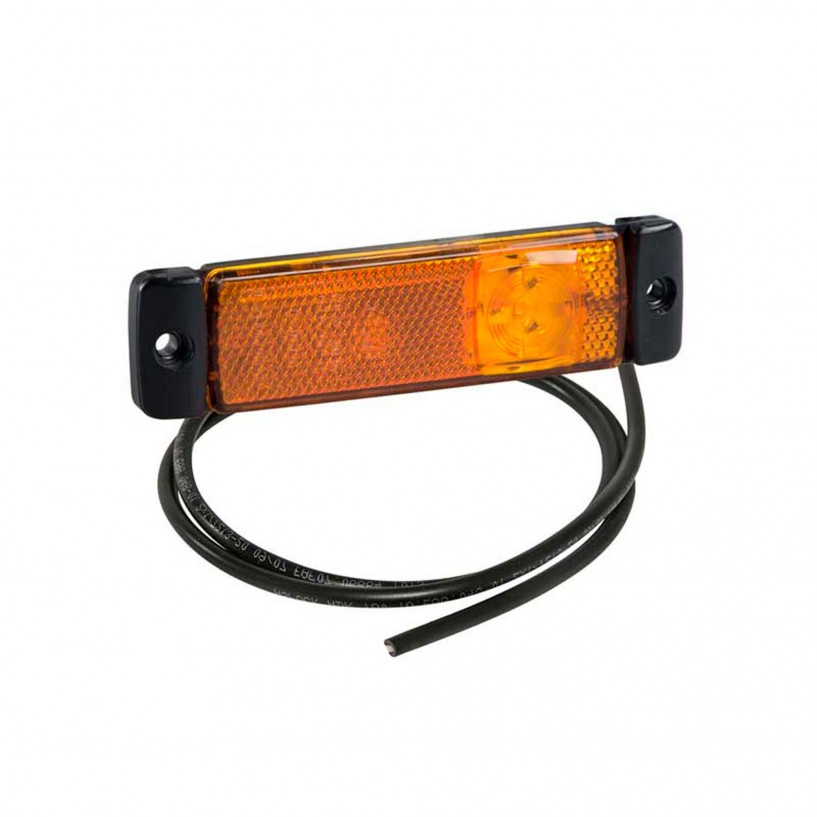 LUCE LATERALE RETTANGOLARE LED TIPO HELLA 12/24V LUCE LATERALE RETTANGOLARE LED TIPO HELLA 12/24V