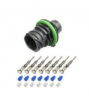 LUCE POSIZIONE ROSSA 5 LED 12/24V CAVO QUADRO DC