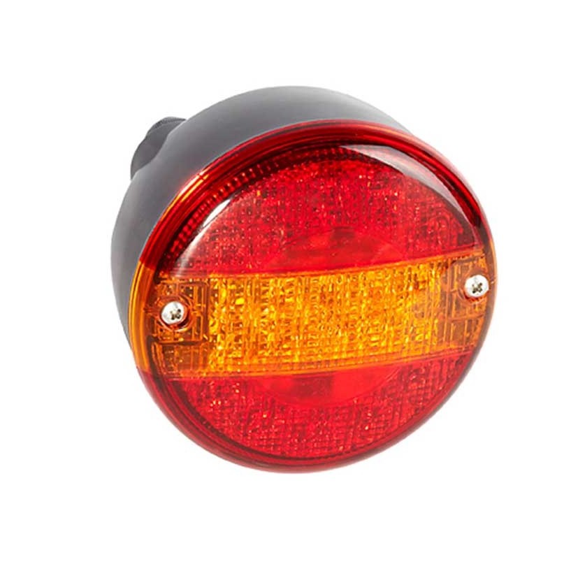 FANALE TONDO LED 3 FUNZIONI 12/24V CONNETTORE 8 POLI FANALE TONDO LED 3 FUNZIONI 12/24V CONNETTORE 8 POLI