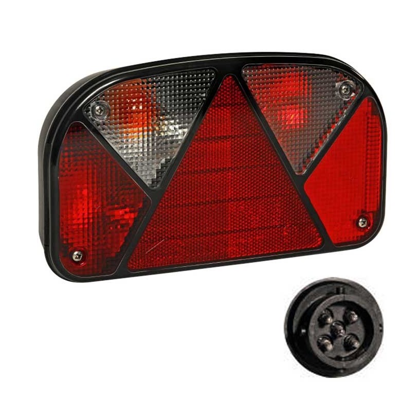 MULTIPOINT 2 SINISTRO 12V CON RETRONEBBIA - LUCE TARGA MULTIPOINT 2 SINISTRO 12V CON RETRONEBBIA - LUCE TARGA
