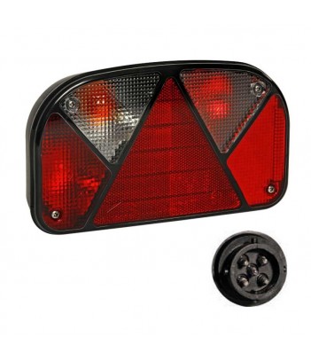 MULTIPOINT 2 DESTRO 12V CON LUCE TARGA