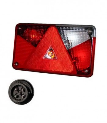 FANALE POSTERIORE MULTILED 3 DX 12-24V CONNETTORE 7 POLI ASS2