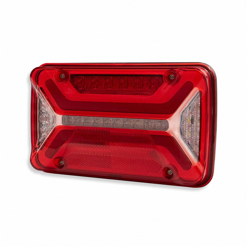 FANALE POSTERIORE MULTILED 3 MOTRICE DESTRO 12-24V CONNETTORE 7 POLI AMP