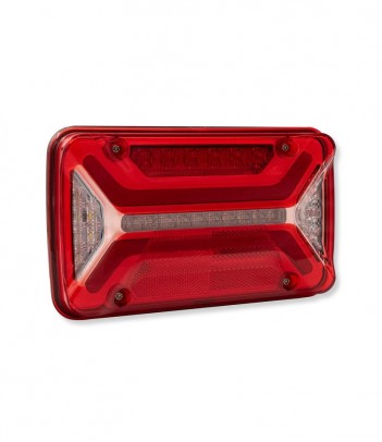 FANALE POSTERIORE MULTILED 3 MOTRICE SINISTRO 12-24V CONNETTORE 7 POLI AMP