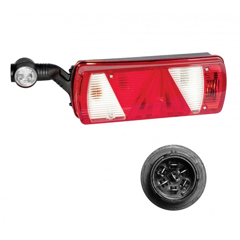 ECOPOINT 2 SINISTRO 24V CON TRIANGOLO - LUCE INGOMBRO LED - 2 AUX