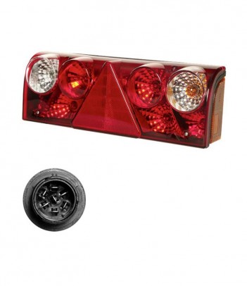 EUROPOINT 3 IBRIDO POSIZIONE LED SINISTRO 24V CON LUCE INGOMBRO LED - 4 AUX