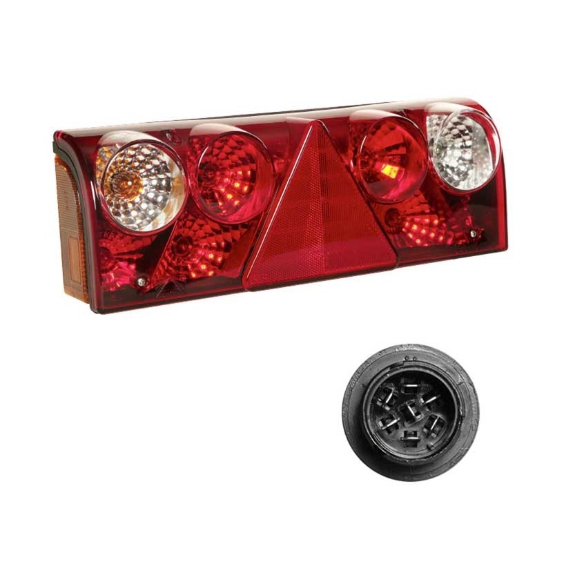 EUROPOINT 2 SINISTRO 24V CON LUCE TARGA CONNETTORE 7 POLI  ASPÖCK