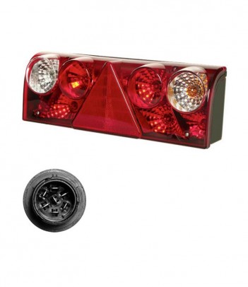 EUROPOINT 3 IBRIDO POSIZIONE LED SINISTRO 24V CON LUCE INGOMBRO LED - 4 AUX