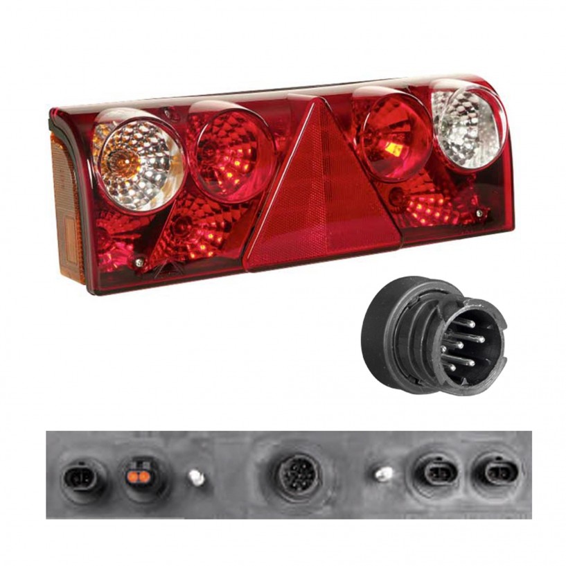 EUROPOINT 2 SINISTRO SCHMITZ 24V 4 CONNETTORI AMP SENZA LUCE LATERALE