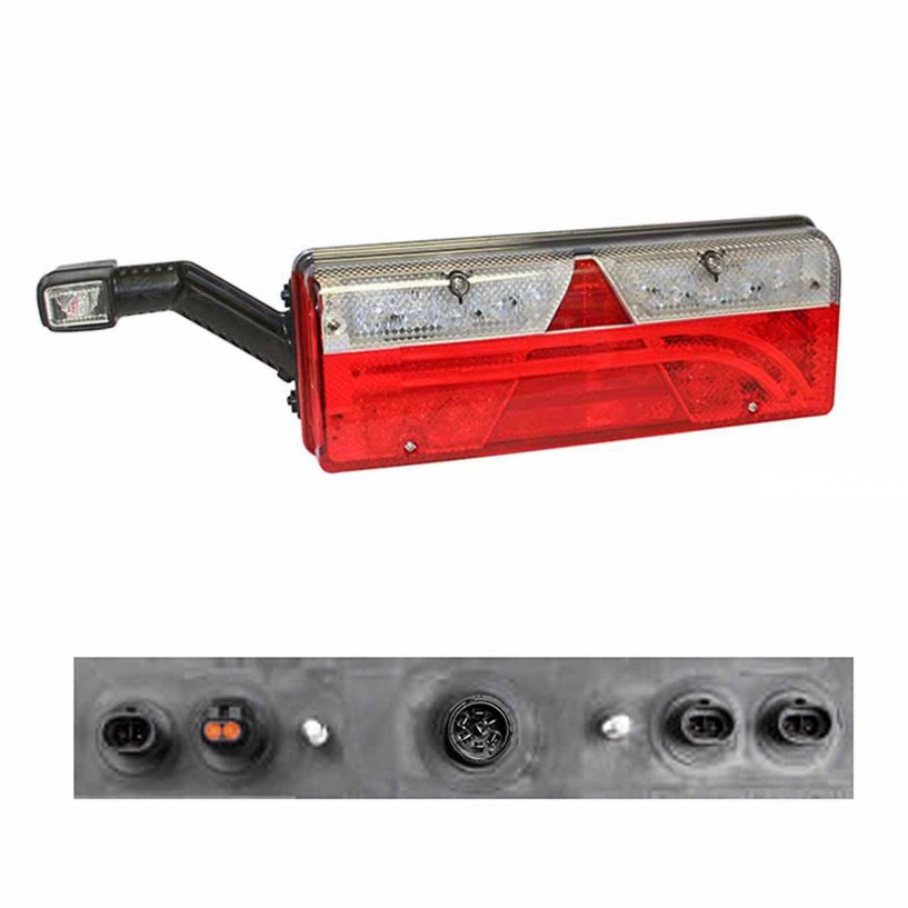 EUROPOINT 3 SINISTRO 24V LED CON LUCE DI INGOMBRO 4 AUX