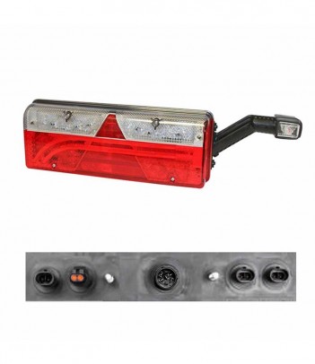 UNIPOINT 1 LED ARANCIONE 24V CAVO 0,5M P&R CON STAFFA 90° RIVOLTA ANTERIORMENTE