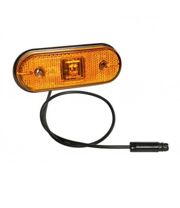 UNIPOINT 1 LED ARANCIONE 24V CAVO 0,5M ASS3