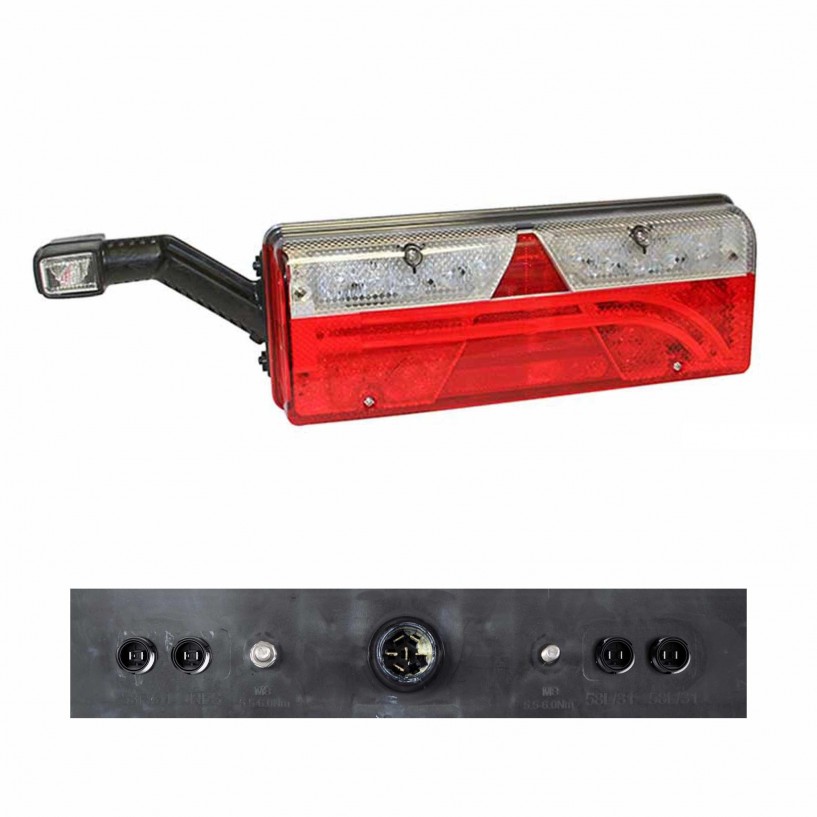 EUROPOINT 3 FULL LED DESTRO 24V CON LUCE INGOMBRO LED 4 AUX