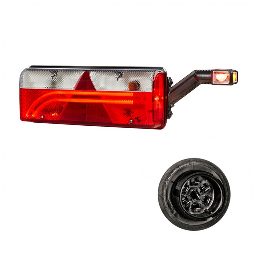 EUROPOINT 3 IBRIDO DESTRO 24V CON LUCE INGOMBRO LED LUCE TARGA SEGNALATORE ACUSTICO 4 AUX