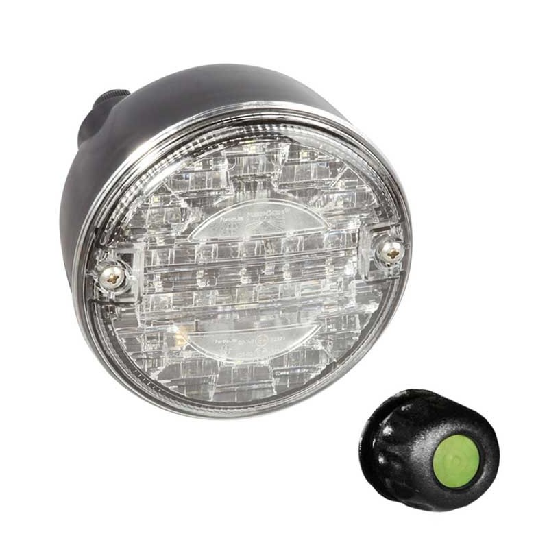 RETROMARCIA TONDO LED 12/24V 140MM PG