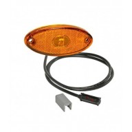 FLATPOINT 2 LED ARANCIONE 24V CAVO 0,5M P&R DA INCASSO