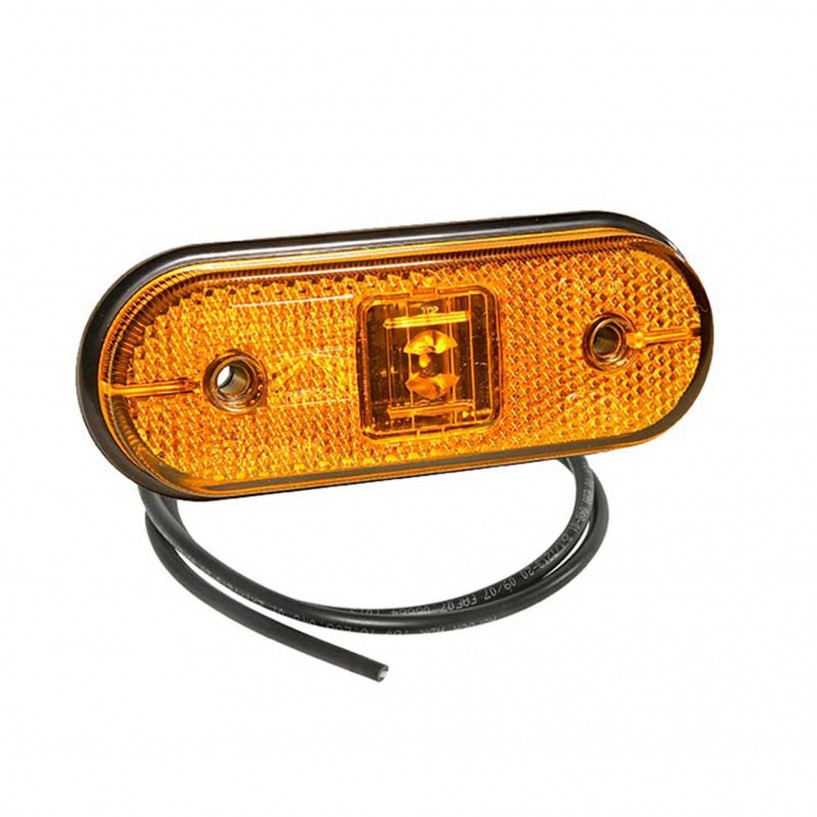 UNIPOINT 1 LED ARANCIONE 24V CAVO 0,5M