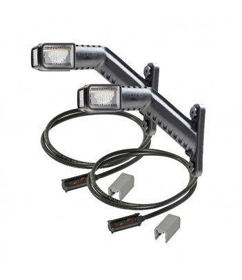 COPPIA SUPERPOINT 4 LED 12/24V CAVO 2M P&R