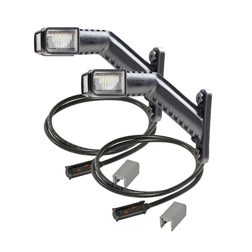 COPPIA SUPERPOINT 4 LED 12/24V CAVO 2M P&R