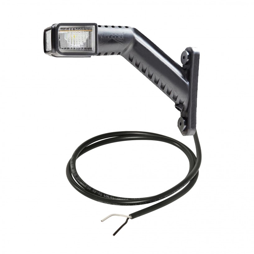 SUPERPOINT 4 LED SINISTRO 12/24V CON CAVO SGUAINATO IN TESTA