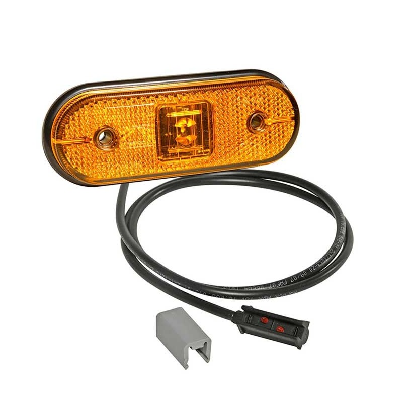 UNIPOINT 1 LED ARANCIONE 24V CAVO 0,5M P&R