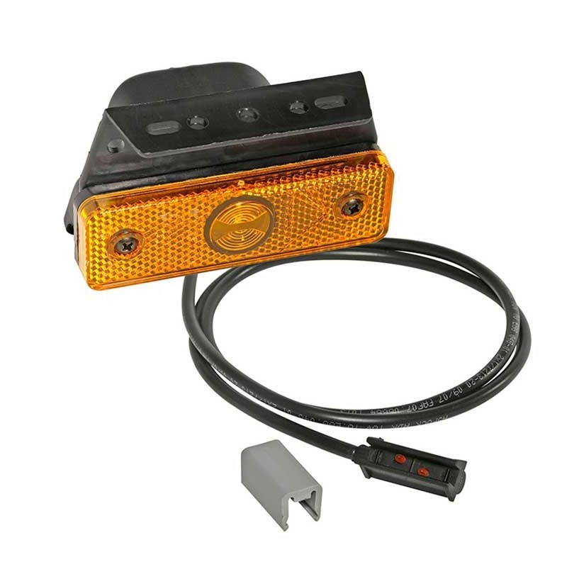 FLATPOINT 1 LED ARANCIONE 24V CAVO 1,5M P&R CON STAFFA E PROTEZIONE FLATPOINT 1 LED ARANCIONE 24V CAVO 1,5M P&R CON STAFFA E PROTEZIONE
