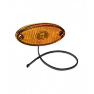 FLATPOINT 2 LED ARANCIONE 12/24V CAVO 1,0M DC DA INCASSO