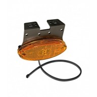 FLATPOINT 2 LED ARANCIONE 12V CAVO 1,5M CON STAFFA 90° RIVOLTA POSTERIORMENTE