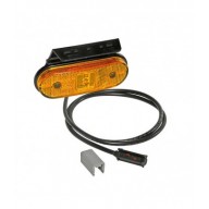 UNIPOINT 1 LED ARANCIONE 24V CAVO 1,5M P&R CON STAFFA 90° RIVOLTA ANTERIORMENTE