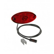 FLATPOINT 2 DA INCASSO LED ROSSO 24V CAVO 0,5M P&R