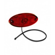 FLATPOINT 2 DA INCASSO LED ROSSO 12/24V CAVO 0,5M DC