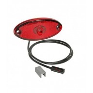 FLATPOINT 2 DA INCASSO LED ROSSO 24V CAVO 3,5M P&R SENZA CATADIOTTRO