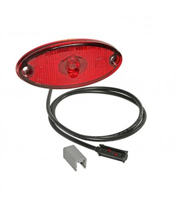 FLATPOINT 2 DA INCASSO LED ROSSO 24V CAVO 3,5M P&R SENZA CATADIOTTRO