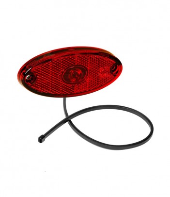 FLATPOINT 2 DA INCASSO LED ROSSO 12/24V CAVO 0,5M DC